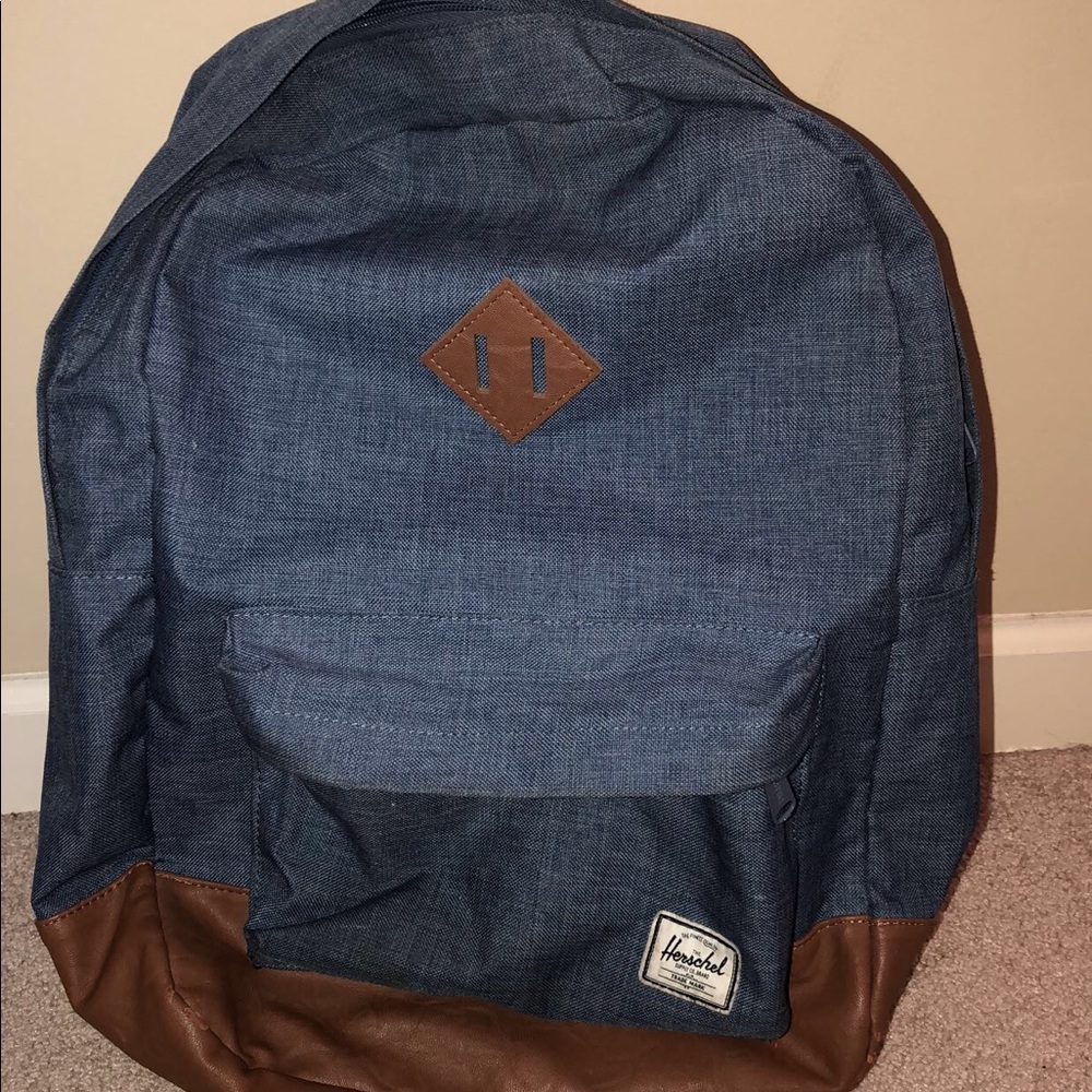herschel denim backpack